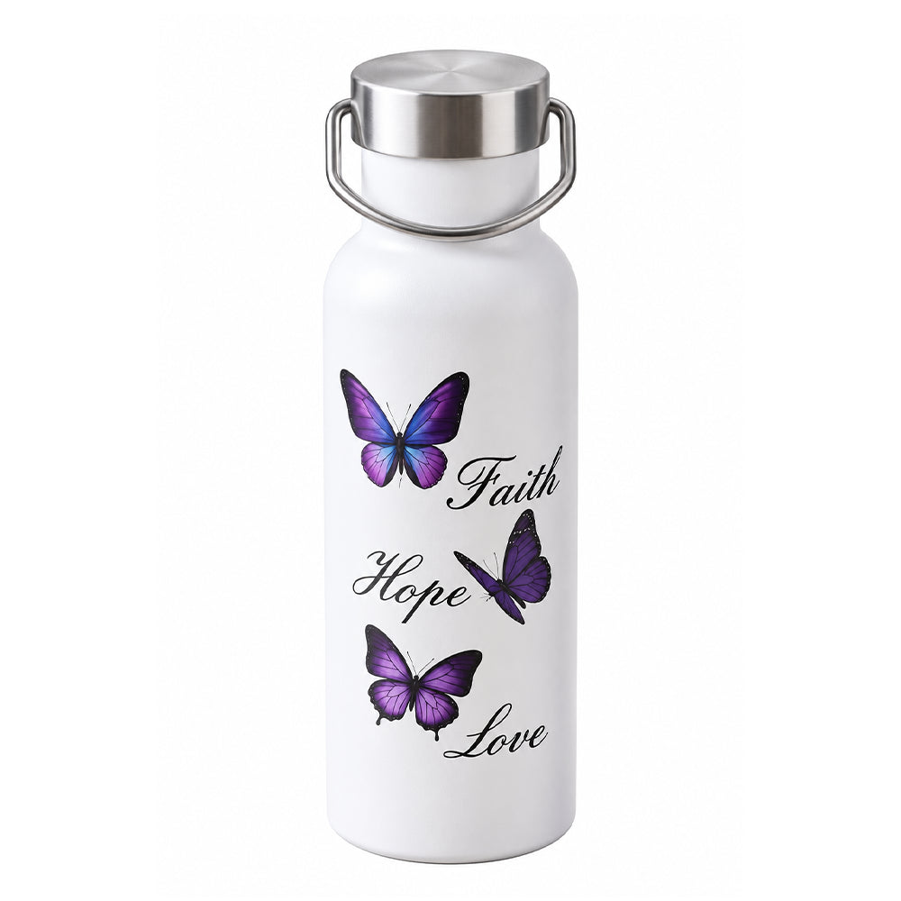 Gourde Inox <br/> 500ml avec Papillon