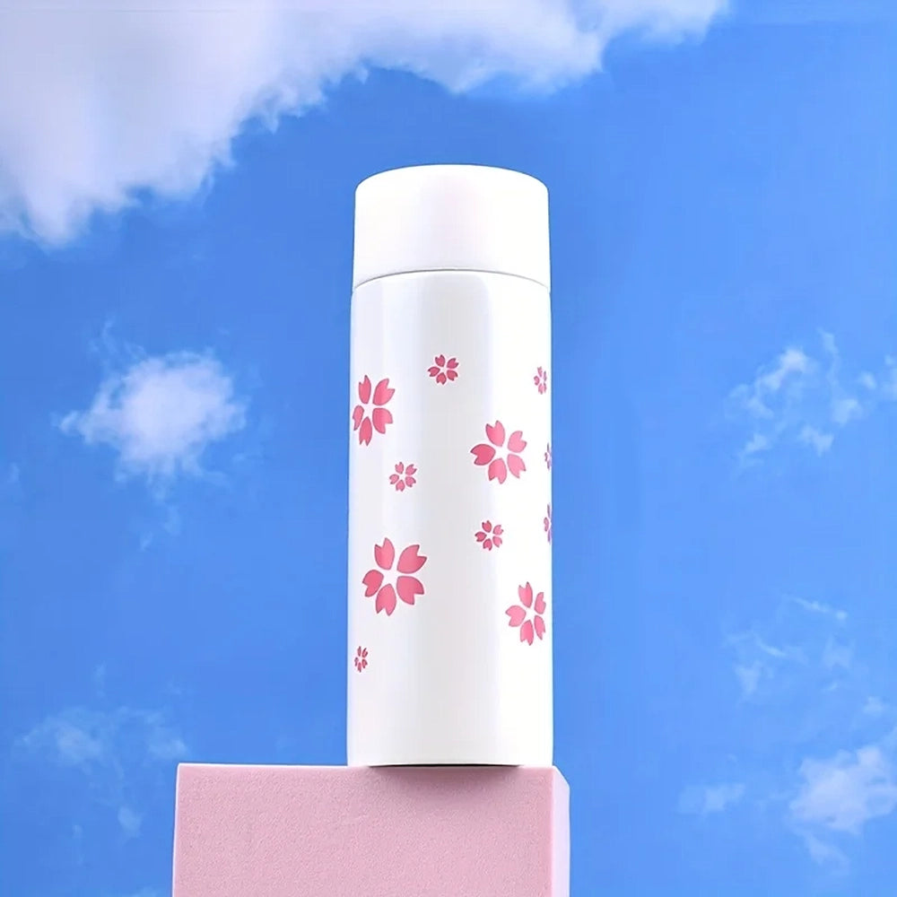 gourde blanche avec motif fleurs