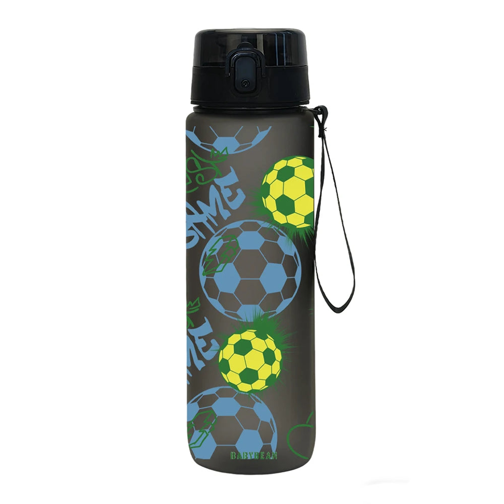 gourde de football noire 750ml