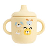 gourde enfant 4 ans en silicone jaune