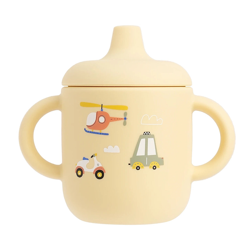 gourde enfant gobelet voiture et hélicoptère