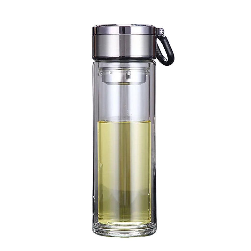 gourde en verre intelligente 400ml avec infuseur