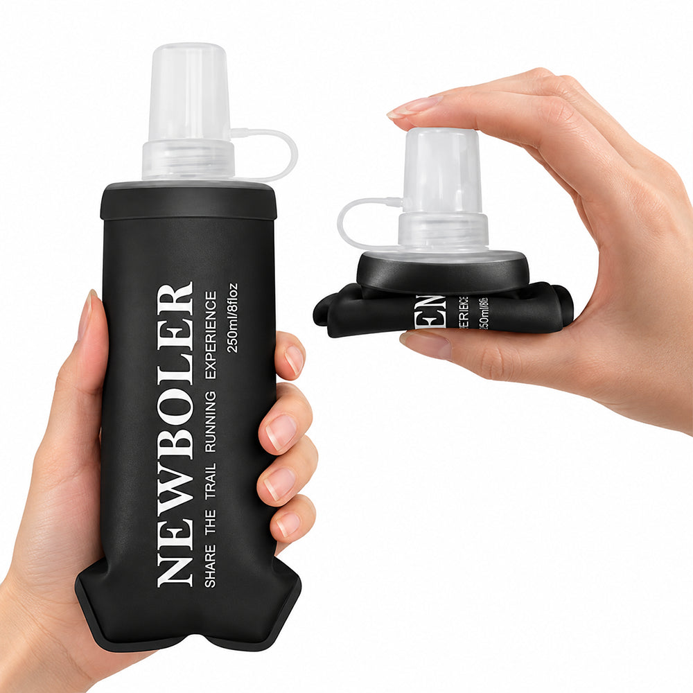 gourde flexible noire 250ml