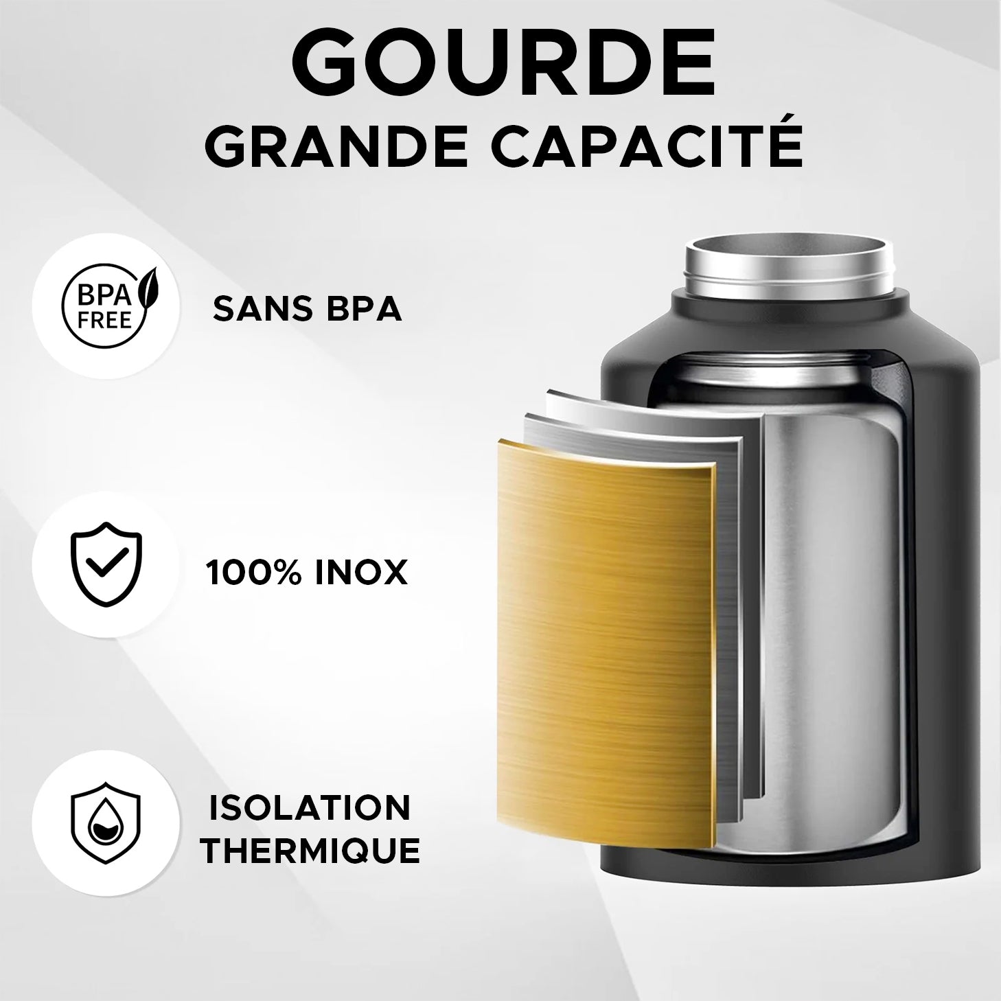 gourde grande capacité