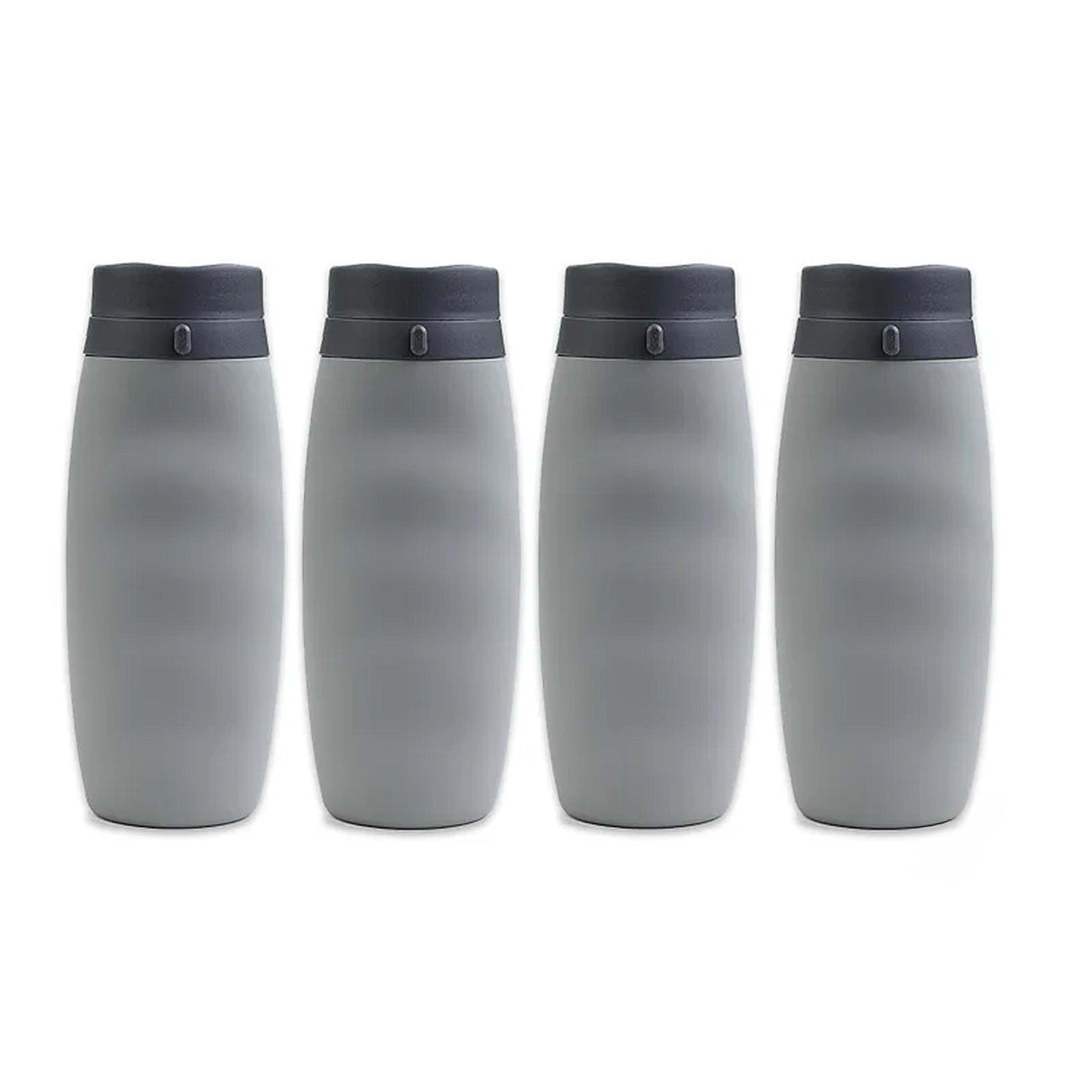 gourde grise 600ml pliable