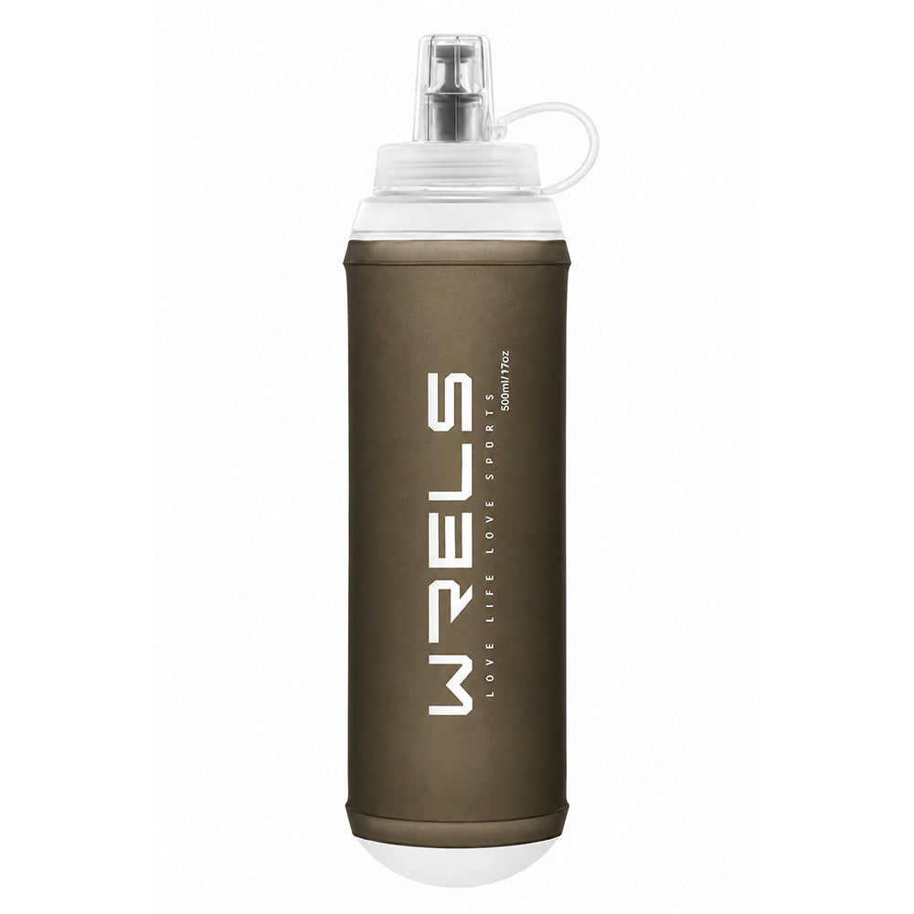 gourde grise pliable et flexible 500ml
