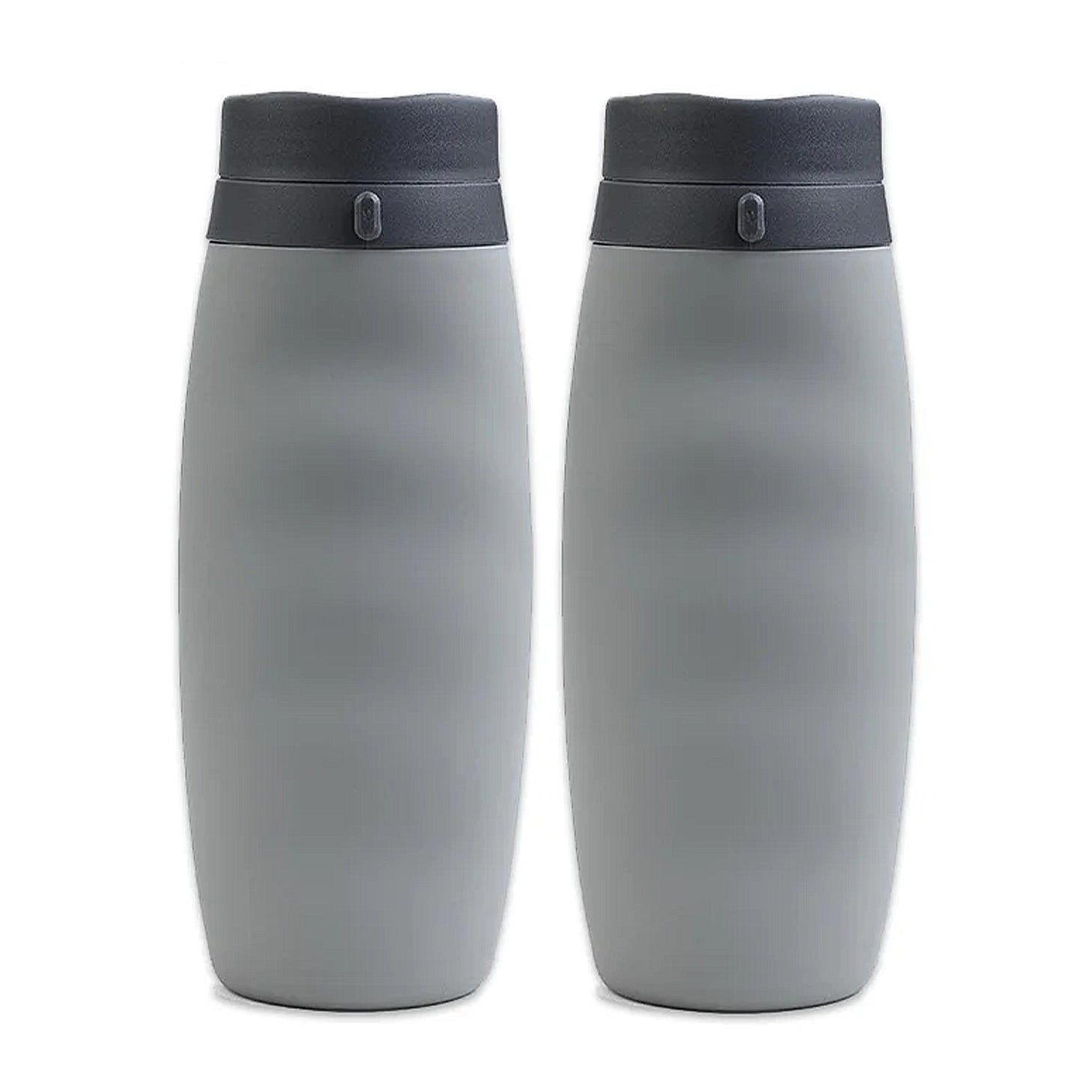 gourde grise souple pliable 600ml