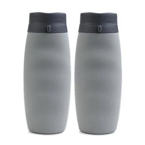 gourde grise souple pliable 600ml