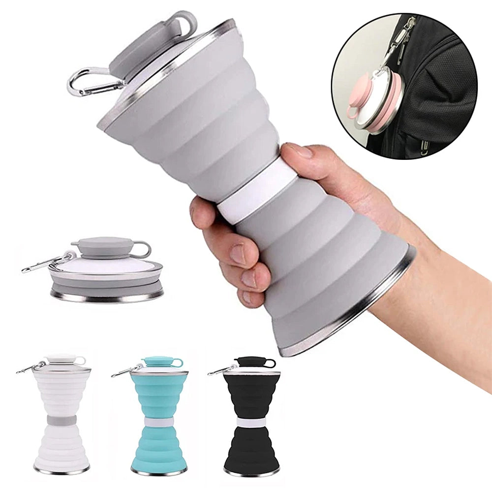 gourde rétractable en silicone