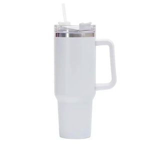 gourde tasse isotherme blanche