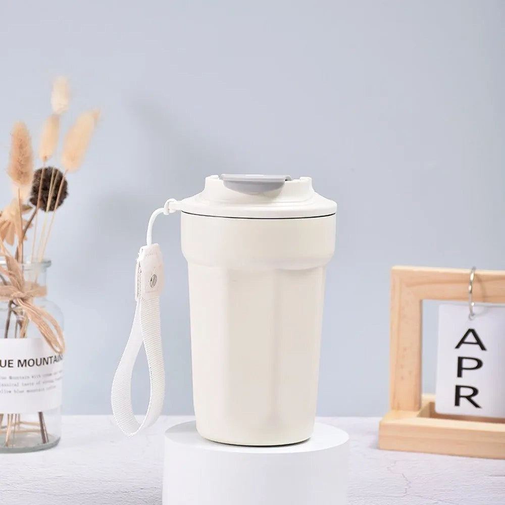 gourde tasse isotherme blanche