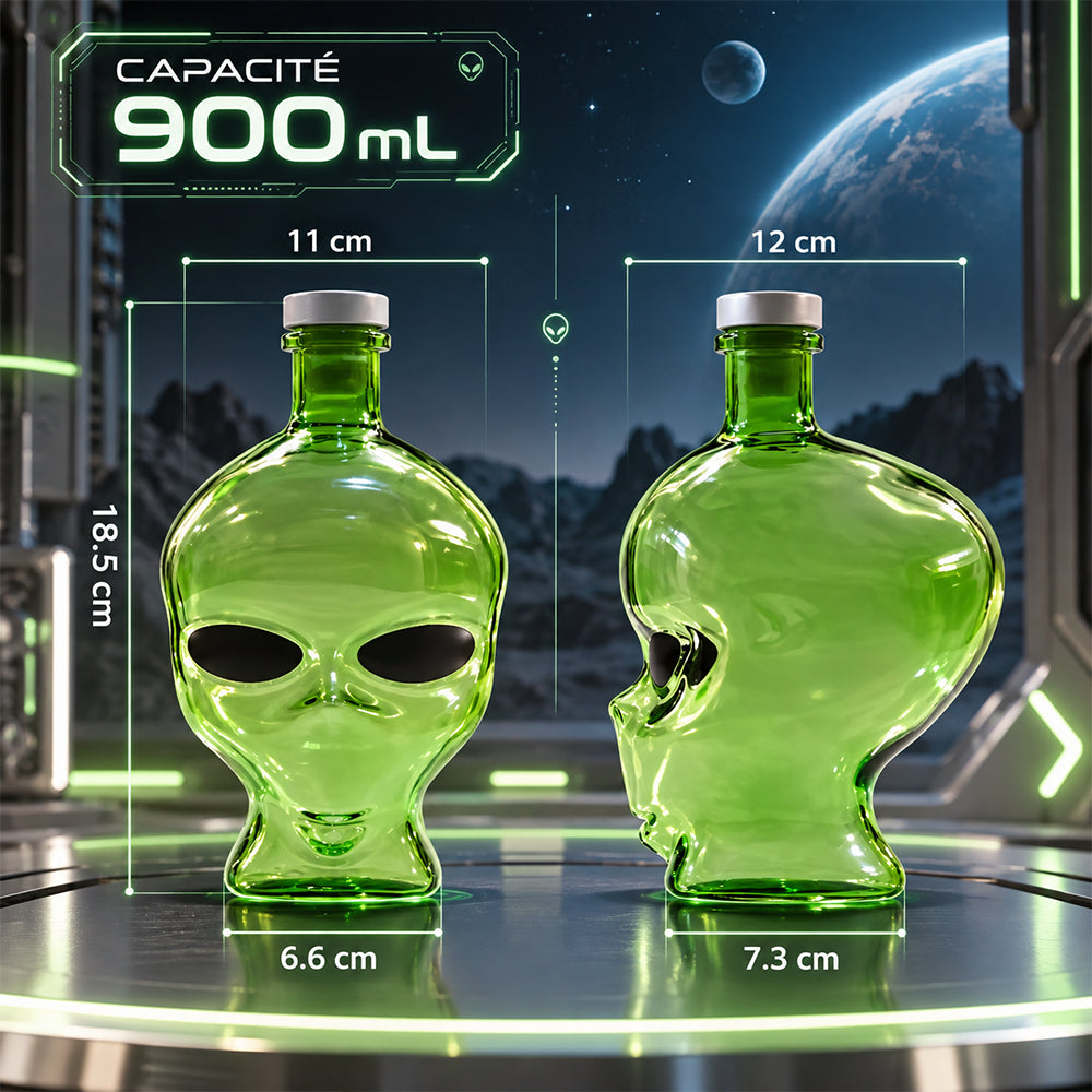 gourde tête d'extraterrestre 900ml