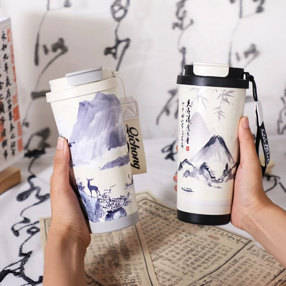 gourde thermos style japonais