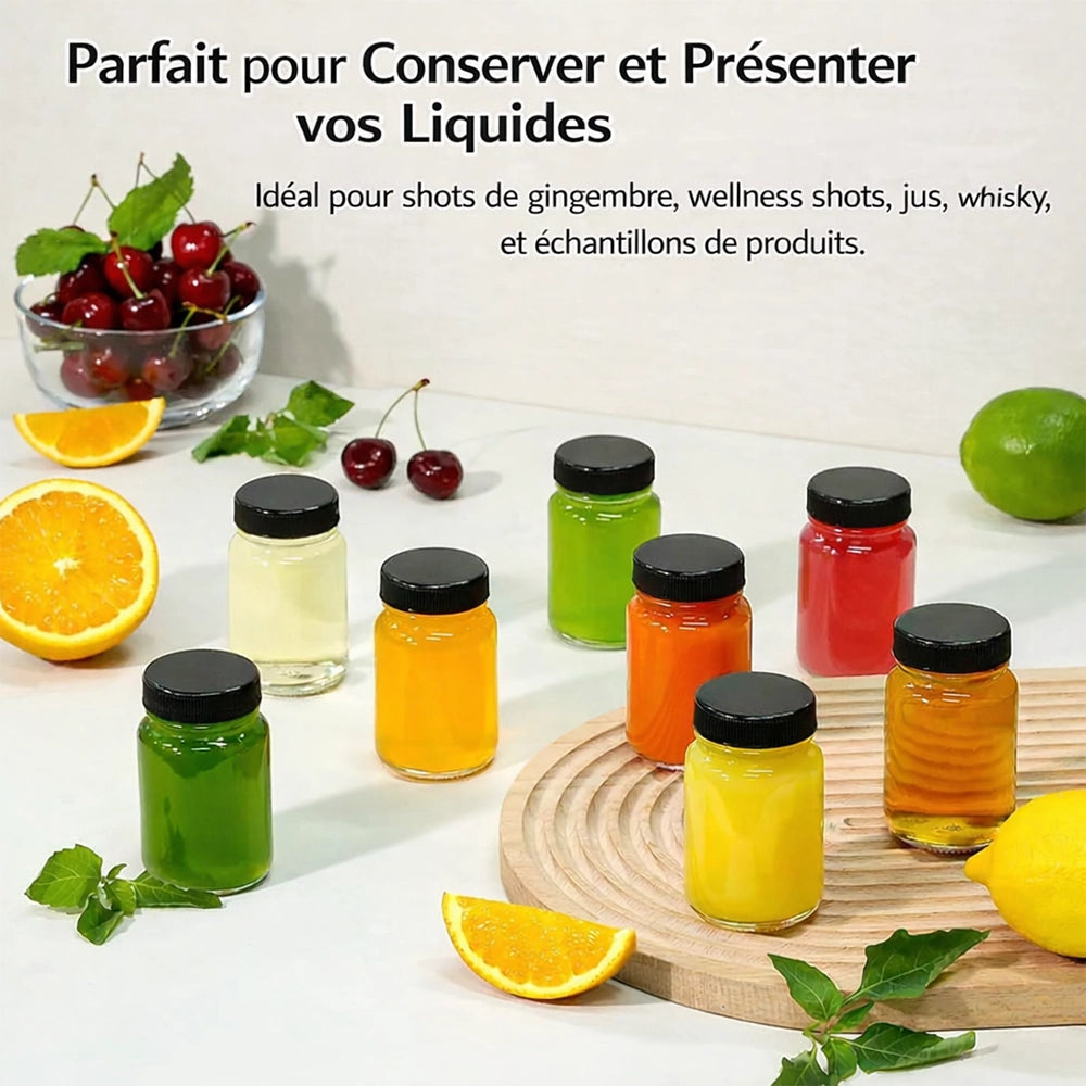 mini bouteille en verre shot 60ml