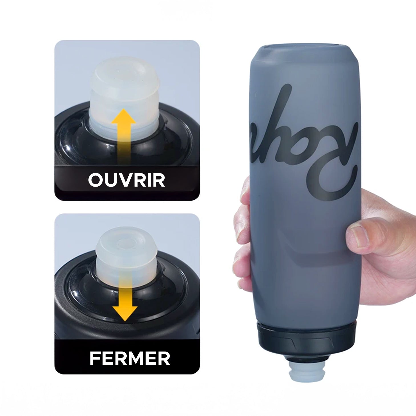 Fermeture gourde de sport cycliste