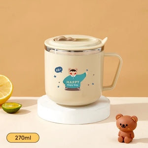 tasse avec paille et couvercle pour enfant