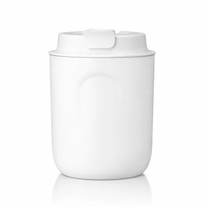 tasse isotherme blanche inox